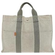 Hermès Vintage Pre-owned Canvas totevskor Gray, Unisex