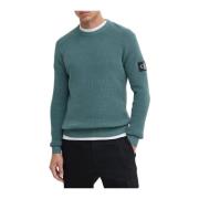 Calvin Klein Jeans Monogram Crew Neck Herr T-shirt Green, Herr