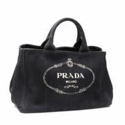 Prada Vintage Pre-owned Canvas prada-vskor Black, Dam