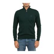 La Martina Herr Zip Hals Pullover Green, Herr