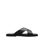 Bally Ikoniska Platta Sommarsandaler Black, Herr