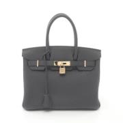 Hermès Vintage Pre-owned Laeder handvskor Gray, Dam