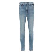 Polo Ralph Lauren Blå Skinny High Rise Jeans Blue, Dam