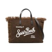 MC2 Saint Barth Elegant Brun Ullblandning Toteväska Brown, Dam