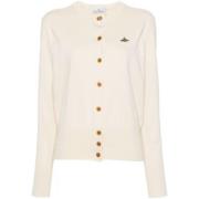 Vivienne Westwood Bea Off White Cardigan White, Dam