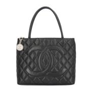 Chanel Vintage Pre-owned Laeder totevskor Black, Dam