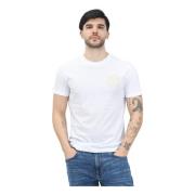 Versace Jeans Couture Vit V-Emblem Logo T-shirt White, Herr