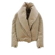 Antonelli Firenze Beige Bomull Velvet Dunjacka Beige, Dam