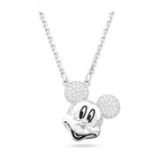 Swarovski Disney Mickey Mouse Hänge, Vit, Rodiumpläterad Gray, Dam