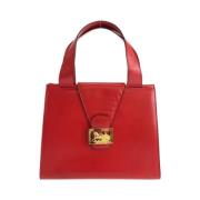 Celine Vintage Pre-owned Laeder handvskor Red, Dam