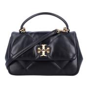 Tory Burch Svart Diamantquiltad Handväska Black, Dam