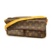 Louis Vuitton Vintage Pre-owned Tyg louis-vuitton-vskor Brown, Dam