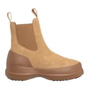 Moon Boot Chelsea Ankelboots Enfärgad Stängning Beige, Dam