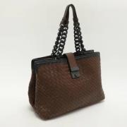 Bottega Veneta Vintage Pre-owned Laeder handvskor Brown, Dam