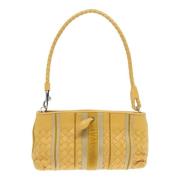 Bottega Veneta Vintage Pre-owned Laeder axelremsvskor Yellow, Dam