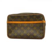 Louis Vuitton Vintage Pre-owned Tyg louis-vuitton-vskor Brown, Dam