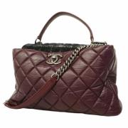 Chanel Vintage Pre-owned Laeder chanel-vskor Red, Dam