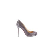 Christian Louboutin Pre-owned Pre-owned Tyg klackskor Gray, Dam