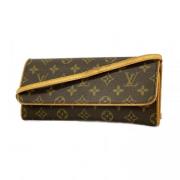 Louis Vuitton Vintage Pre-owned Tyg louis-vuitton-vskor Brown, Dam