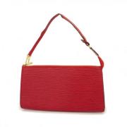 Louis Vuitton Vintage Pre-owned Tyg louis-vuitton-vskor Red, Dam