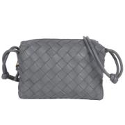 Bottega Veneta Vintage Pre-owned Laeder axelremsvskor Gray, Dam