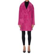 Kaos Oval Model Coat Pink, Dam