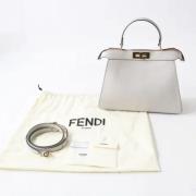 Fendi Vintage Pre-owned Laeder handvskor White, Dam