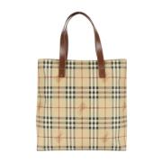 Burberry Vintage Pre-owned Canvas totevskor Beige, Dam