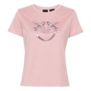 Pinko Quentin T-shirt Pink, Dam