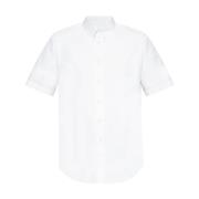 Givenchy Vit Button-Down Skjorta Korta ärmar White, Herr