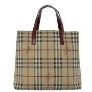 Burberry Vintage Pre-owned Canvas totevskor Beige, Dam