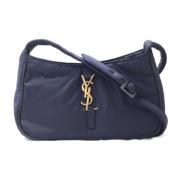 Yves Saint Laurent Vintage Pre-owned Canvas axelremsvskor Blue, Dam