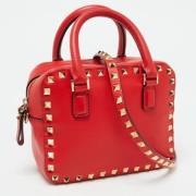 Valentino Vintage Pre-owned Laeder handvskor Red, Dam