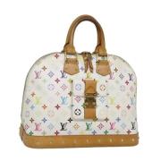 Louis Vuitton Vintage Pre-owned Canvas handvskor White, Dam