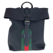 Gucci Vintage Pre-owned Canvas ryggsckar Black, Dam