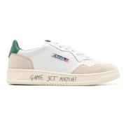 Autry Vita Medalist Låga Sneakers med Graffiti-Style Sula White, Herr