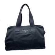 Prada Vintage Pre-owned Nylon prada-vskor Black, Dam