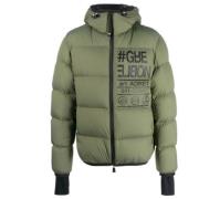 Moncler Grön Vadderad Dunjacka med Quiltat Design Green, Herr