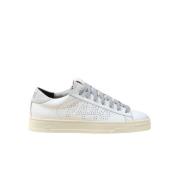 P448 Vita Läder Jack Låga Sneakers White, Dam