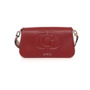 Guess Flap Axelväska Liten Red, Dam