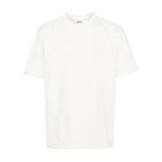 Autry Vit Bomull T-shirt med Crew Neck White, Herr