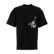 Represent Klassisk Svart Bomull T-shirt Black, Herr