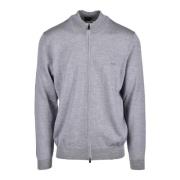 Hugo Boss Ren Ull Kofta Gray, Herr