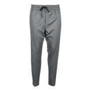 Dondup Elegant Viskosblandade Slim Fit Byxor Gray, Herr