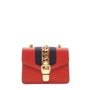 Gucci Vintage Pre-owned Laeder axelremsvskor Red, Dam