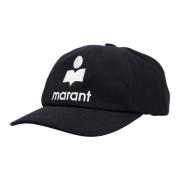 Isabel Marant Ecru Baseball Cap Aw24 Black, Dam