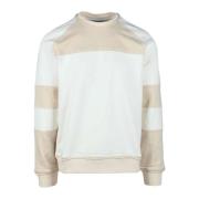 Bikkembergs Bomull Elastan Sweatshirt Beige, Herr