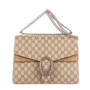 Gucci Vintage Pre-owned Canvas gucci-vskor Beige, Dam