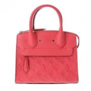 Louis Vuitton Vintage Pre-owned Canvas handvskor Red, Dam