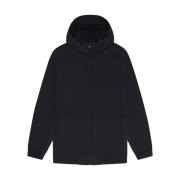 Lyle & Scott Svart Softshell Huva Fleece Jacka Black, Herr